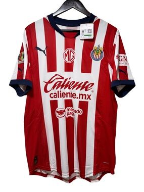 PUMA MEN'S CHIVAS DE GUADALAJARA 2024/25 AUTHENTIC HOME JERSEY SIZE L 706187-01